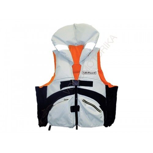 Спасательный жилет LIFEGUARD PREMIUM XXL (серый/оранжевый)