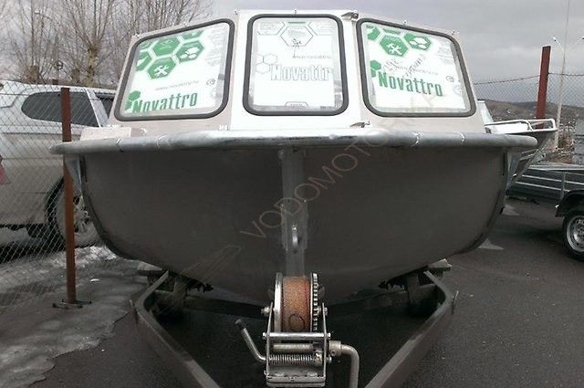 Алюминиевая моторная лодка RusBoat 45 JET под подвесной водомёт