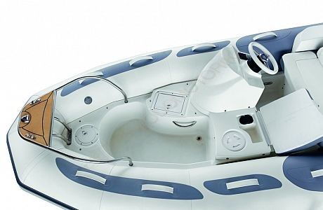 Лодка надувная ZODIAC Yachtline deluxe NEO 470 ( с синими вставками )