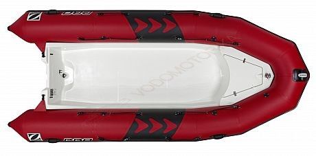 Лодка надувная ZODIAC PRO 420 ПВХ ( красно-белая )