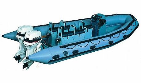 Надувная лодка ZODIAC Sea RIB SRMN 730 серая