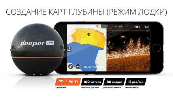 Беспроводной Эхолот Deeper Smart Sonar PRO