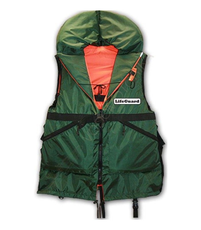 Спасательный жилет LIFEGUARD STANDARD XXL (зеленый/оранжевый)