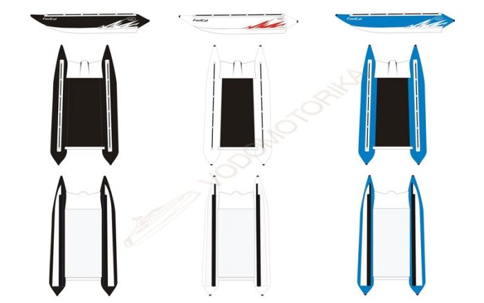 Надувной катамаран Badger FS 380 Blue&White