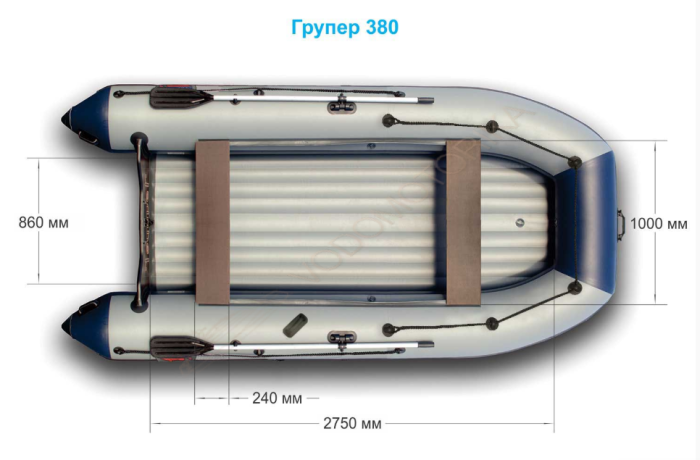 Надувная лодка Grouper 380