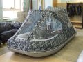 Тент ходовой на лодку Ротан 380 сине-серый камуфляж Тент ходовой на лодку Ротан 380 сине-серый камуфляж