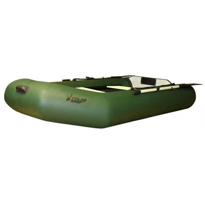 Надувная Лодка ПВХ Polar Bird PB-260ТМ Teal (зеленая, серая) + стеклокомпозитная слань
