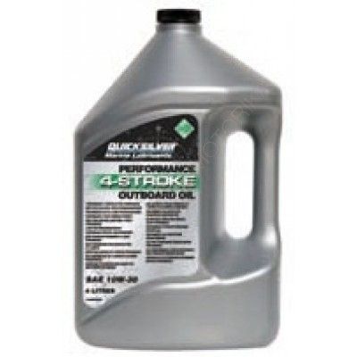 Масло моторное Quicksilver 10W-30 для 4-тактных подвесных моторов, 3.78 л