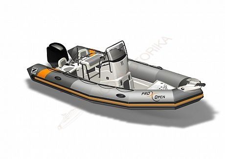 Лодка надувная ZODIAC Pro open 650 хайпалон-неопрен