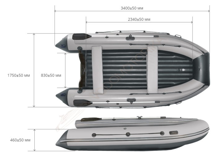 Лодка надувная REEF 340F НД Тритон