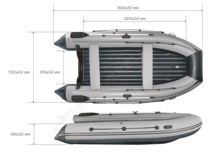 Лодка надувная REEF 360F нд