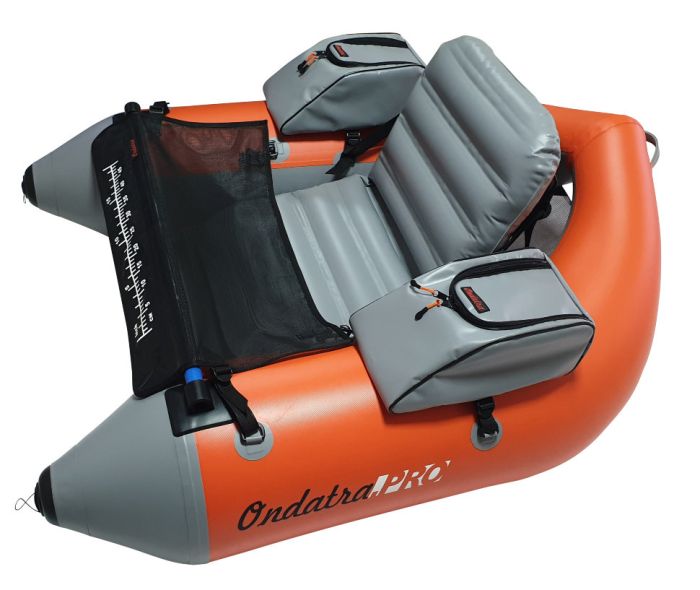 Рыболовный ПВХ плотик Ондатра А 130 (оранжевый)