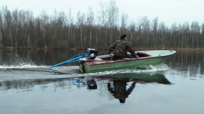 Подвесной лодочный мотор болотоход Bawad BWD 113 Long (188F) 12 л.с.