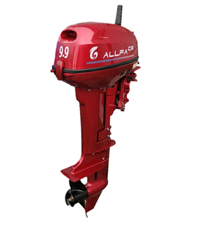 Лодочный мотор ALLFA CG T9.9 (9.9 л.с. двухтактный) (синий, зеленый, красный)